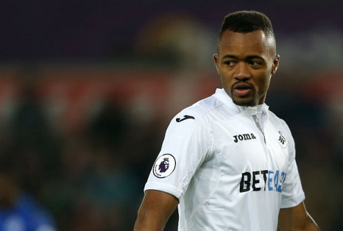 Swansea forward Jordan Ayew