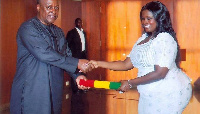 John Mahama and Victoria Lakshmi Hamah