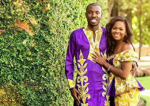 Sylvester Ofori, 35, and his late wife, Barbara Tommey, 27