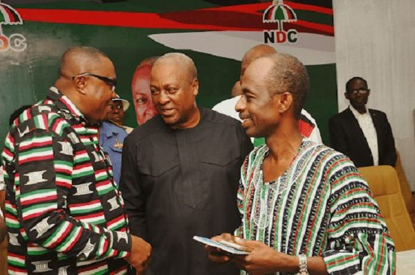 Samuel Ofosu Ampofo, John Dramani Mahama and Johnson Asiedu Nketia,