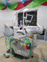 The Ultra-Modern Dental Chair Donated by Vivo Energy Ghana to the New Abirem Government Hospital.