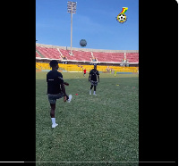 Some Black Stars playing taiing