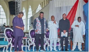 Peter Obi with the Pentecostal Fellowship of Nigeria in Bayelsa