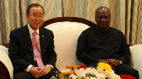 UN boss Ban Ki-Moon and Mahama