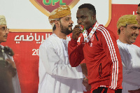 Lawson Bekui receives his medal