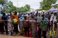 Akufo-Addo commissioning the Tumu Business Resource  Centre