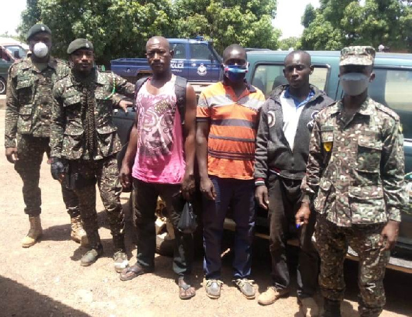 The three Burkinabes were arrested in the Upper West region