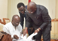 Finance Minister, Ken Ofori-Atta and Vice President, Dr. Mahamadu Bawumia