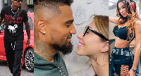 Kevin Prince Boateng and Valentina Fradegrada