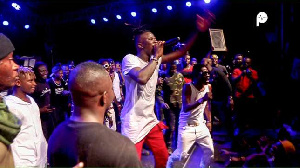 Stonebwoy and Shatta Wale performed at the event