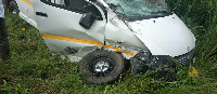 The vehicle involved in the accident