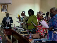 Yaw Osafo-Maafo, Senior Presidential Advisor inaugurating the 14-member Local Gov't Service Council