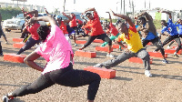 Group of pesins wey dey keep fit