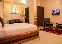 One of the luxurious rooms at Kingstel Hotel