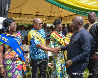 Vice President Dr. Mahamudu Bawumia interacting with some Teachers