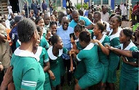 FLASHBACK: President Akufo-Addo with some nurses