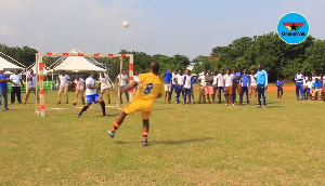 Accra Academy skipper shoots into the air