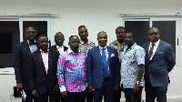 Director-General of NLA, Kofi Osei-Ameyaw with Kwaku Duah-Tawiah and some members of the CLAAG