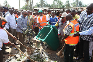 Mahama National Sanitation Day4