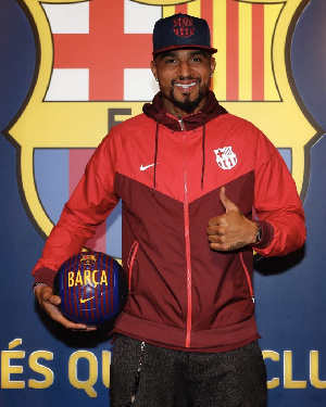 Boateng becomes the first Ghanaian to play for Barcelona