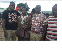 King Ayisoba and NDC Activists at the launch