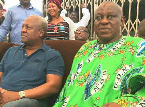 Late Alhaji Iddrisu Bature with Former President John Mahama