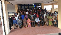 Group photo of participants at the meeting held at the Police headquarters