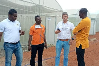 Officials on the premises of Maphlix Trust Farms Limited, the nation’s largest exporter of potatoes