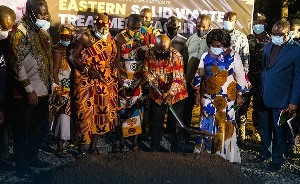 President Nana Addo Dankwa Akufo-Addo at the sod cutting ceremony