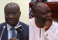 Majority Leader Osei Kyei-Mensah-Bonsu (left), Finance Minister Ken Ofori-Atta (right)