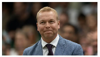 Sir Chris Hoy performed the baton ceremony before the men's cycling sprint finals at Paris