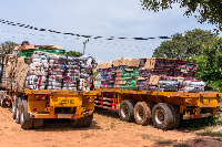 Some of the items donated to the Volta flood victims