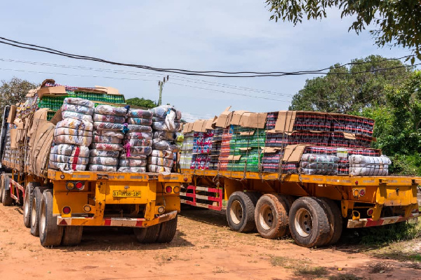 Some of the items donated to the Volta flood victims