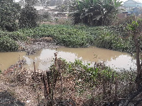 The residents say some unknown people have begun to fill parts of the Odao river