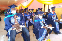 A section of the graduates at the ceremony