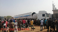 One of the victims was confirmed dead at the scene while the other was trapped in the tanker, alive