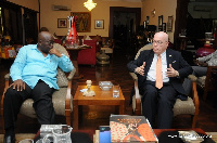 President Akufo-Addo and Robert Jackson US Ambassador to Ghana