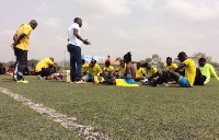 Team Dreams FC with coach CK Akonnor