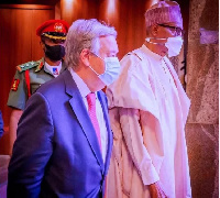 Di United Nations Secretary-General, Antonio Guterres with Buhari