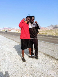 Bastie with his elder brother, Issah Samir