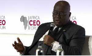 People were allegedly asked to pay $100,000 to sit next to President Nana Akufo-Addo