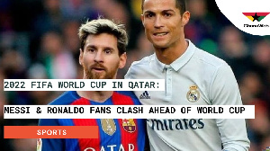 A photo of Lionel Messi and Cristiano Ronaldo