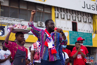 Some members of the BoomBoom4Nana at the launch of the group at Kaneshie Market