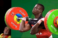 Ghanaian weightlifter Christian Amoah