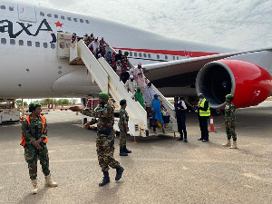 Nigerien deportees arrive in Yamai city (Photo credit BBC Hausa)