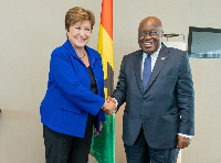 IMF boss, Kristalina Georgieva with President Akufo-Addo