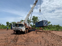 A part of the road under construction