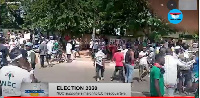 The NDC supporters left shortly after the declaration