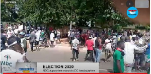 NDC Supporters At EC Headquarters