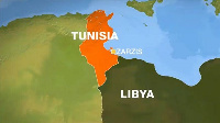 Map showing Tunisia